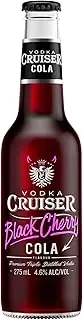 Vodka Cruiser Black Cherry Cola, Refreshing Flavoured Pre-Mixed Vodka Drink, 4.6% ABV, 275mL (Case of 24 Bottles)