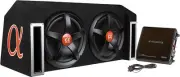 Alphasonik APP122 12" 1500W Dual Subwoofer Car Bass with Amplifier & Install Kit