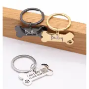 Bone Pet Tag, Dog ID Tag, Pet's Name Tag and QR Code Powered By ScanKeep
