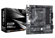 B450M PRO4 R2.0 Socket AM4/ AMD B450/ DDR4/ SATA3&USB3.2/ M.2/ Micro ATX Moth...