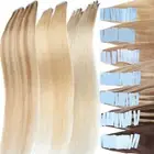 Traceless Tape ins Human Hair Extensions Summer Blonde Skin Weft Tapes Extension