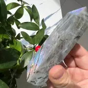 113g Labradorite Stone Point Tower Crystal Specimen Polished Collection