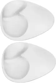 [CALLARON] 1Pair Silicone Pads Breathable Inserts for Swimwear Dresses Non Slip Reusable Thickened Design for Bust Line Discreet Bikini