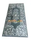 6'x3' Green Marble Dining Table Top Mother Of Pearl Stones Inlay Decors E1145B