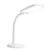 14 In. Eos 12W Full Sunlight Spectrum Integrated LED Desk Lamp, White, Dimmable