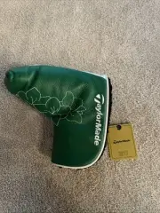 New TaylorMade Masters 2017 Green/White Blade Putter Cover, Ships Today!