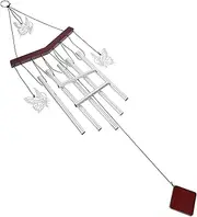 Parliky Butterfly Wind Chime Large Outdoor Decor Music Aluminum Tube Chime Decorative Bell Pendant