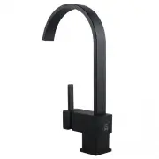 Blaze Gooseneck Kitchen Mixer Tap - Matte Black