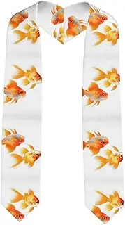 [EdWal] Cute goldfishes print Graduation Stole and Sash Class for Unisex Adult Honor Stole Honor Stole of 2025