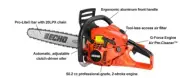 ECHO CHAIN SAW REAR HANDLE 50.2CC 18' B/C PERFORMANCE MODEL CS-501P-18