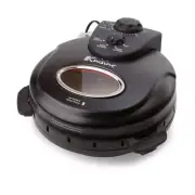 Euro Cuisine Electric Pizza Oven Automatic Shut-Off Timer Nonstick Rotating Tray