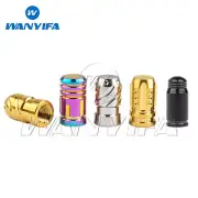 Titanium Alloy Presta Schrader Bicycle Valve Cap Bike Tire Air Ti Dust Covers