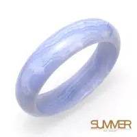 在飛比找momo購物網優惠-【SUMMER 寶石】藍紋瑪瑙手鐲(A336)