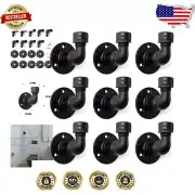 Decorative Rustic Towel Hooks - 9 Pack for Bathrooms & Kitchens, Wall-Mounted