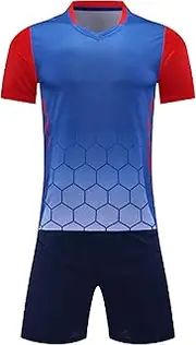 Loodgaokids Boys Soccer Jersey Football Outfits 2Pcs Quick-drying T-shirts And Shorts Sets Goalkeeper Tracksuit