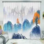 Above The Green Leaves 3D Blockout Photo Print Curtain Fabric Curtains Window