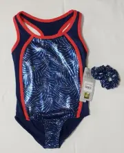 NWT Girl's Size 6/6X Danskin Now Bodysuit And Hair Tie Dance Gymnastics Tumbling