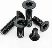 10/50 M2 M2.5 M3 M4 M5 M6 Black 304 Stainless Steel GB2673 Six-Lobe Torx Head Flat Countersunk Screw Six Lobe Bolt Machine Screw Screw (Length : 12mm, Size : 50pcs M3)