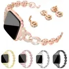 For Fitbit Versa 2/3/4/Sense 2/Lite Bling Stainless Steel Watch Band Wrist Strap