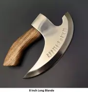 Handmade Viking Pizza Cutter Axe Pizza Slicer Axe Pizza Hatchet with 8” Blade