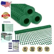 Flexible 4ft Temporary Fencing Roll - Green Plastic Netting for Events & More