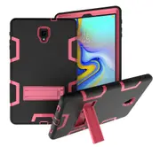 MCC Stylish Shockproof Samsung Galaxy Tab A 10.5 Case Cover Kids T590 T595 [Black+Magenta]