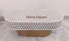 handmade bone inlay oval coffee table, bone inlay furniture, coffee table