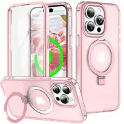for iPhone 14 Pro Max Full Body Shockproof Case with Magnetic Invisible Stand...