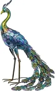 Durratou 1 Piece Multicolor Metallic Statue Outdoor Garden, Patio, Deck, Porch-Yard Art Decoration Metal