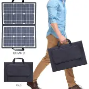 40W Solar Panel Kit Foldable Solar Power Station Portable Generator Charger with Dual USB/Type-C/DC Fast Charging Port I