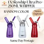 1 x SKYWHIP Pro 0.25L Cream Whipper Whipped CHARGER- Free postage