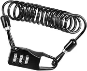 GRIRIW 1Pc Portable Bike Code Combination Lock Digital Password Security Cable Lock for Bicycle Durable and Practical for Outdoor Cycling Easy to Carry