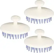 3 Pcs Scalp Massager,Head Massager Scalp Brush,Silicone Deep Cleaning Lightweight Comfortable Scalp Massager Hair Scrubber for All Hair Types