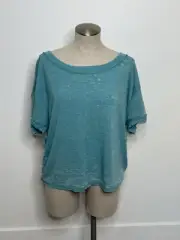 Teal Free People Backless Top XS