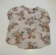 David Bitton Womens BUFFALO Ivory Blossom Woven Blouse NWT Shirt Large
