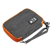 Waterproof Digital Accessories Storage Bag USB Data Cable Earphone Wire Flash Drive Pen Power Bank Travel Storage Bag GRAY COLOR