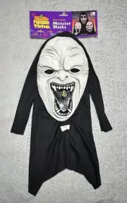 Kmart Pumpkin Time Halloween Mask Hooded Ghoul Super GITD New VTG