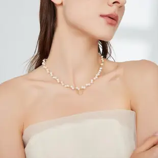 【KT DADA】法式項鍊 女生禮物 項鍊女 純銀項鍊 珍珠項鍊 金幣項鍊 小香項鍊 韓國項鍊 珍珠頸鏈