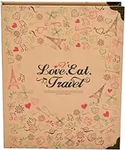 kowaku Stamp Album Binder Food Stamp Collection Scrapbook Album Professional Pack Collector Stamp Album for Women Stamp Collectors, 150 small stamps