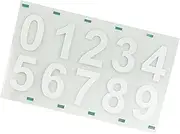 Reflective Number Sticker | Reflective Invisible Digital Sticker 0-9 - Strong Adhesive Waterproof PVC House Numbers for Outside Stick On, House, Mailboxes