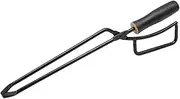 Long Handle BBQ Tongs Heavy Duty Charcoal Fire Pit Clips for Outdoor Cooking Portable Wood and BBQ Tool for Camping and Barbecue Pits Firewood and Coals Handling