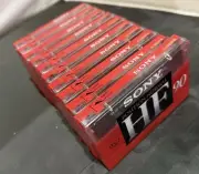 Sony HF90 Bulk Lot Blank Cassette Audio Tapes x10 New Sealed (Lot 2163)