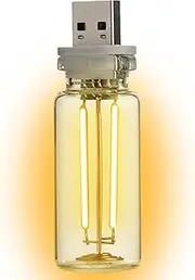 Retro Car Lamp - Touch Adjustment LED Glass Bottle | Touch Control Plug-in USB Automotive Night Lamps,Plug-in Car USB Atmosphere Light, USB Car Light Energy-Saving, Unique Bottle Design for Bedroom