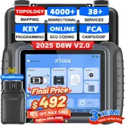 2025 XTOOL D8W V2.0 Full System Diagnostic Tool Bidirectional Key Programmer FCA
