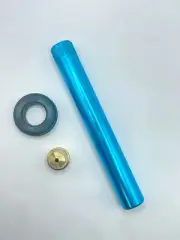 14cm Metal Bonza Stem Brass Cone Piece Rubber Grommet Random Color Smoke Billy