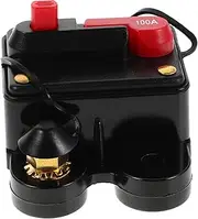 ULTECHNOVO 100a Boat Switch Panel Marine Circuit Breaker Car Audio Fuse Waterproof Surge Protected Overload Short Circuit Protection Manual Reset Stereo Video Power