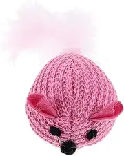 POPETPOP Plush Mice Shaped Cat for Interactive Play Soft Feathered Teaser for Kittens Lightweight and Durable Cat Mouse Great for Indoor Activity and Exercise