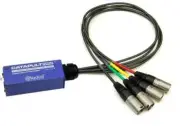 Radial Catapult MINI 4-Chanel Cat-5 Mini Breakout Box to XLR-F Tails, Receiver