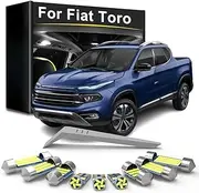 6Pcs Car LED Interior Indoor Lights Bulb Kit, For Fiat Toro 2016 2017 2018 2019 2020 2021 2022 Car Accessories