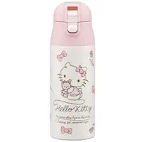 在飛比找Yahoo奇摩購物中心優惠-小禮堂 Hello Kitty 彈蓋不鏽鋼保溫瓶 360ml